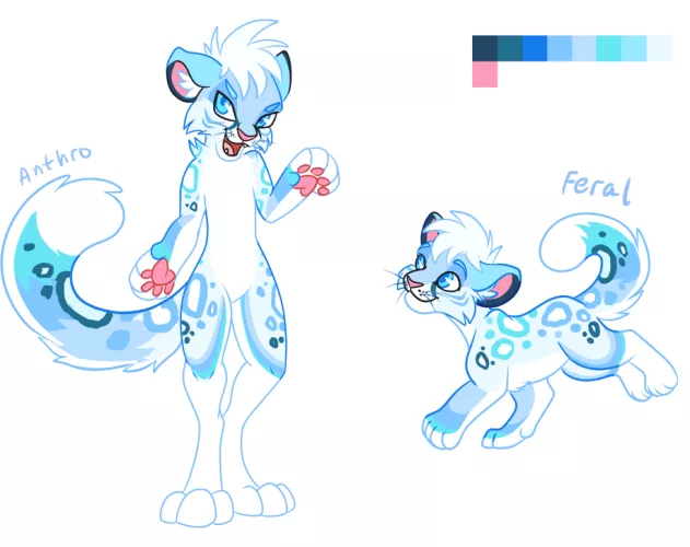 Blue Leopard Boi 💙 - Adoptable (Art & Design by Me!) by Glittering-Amount-68