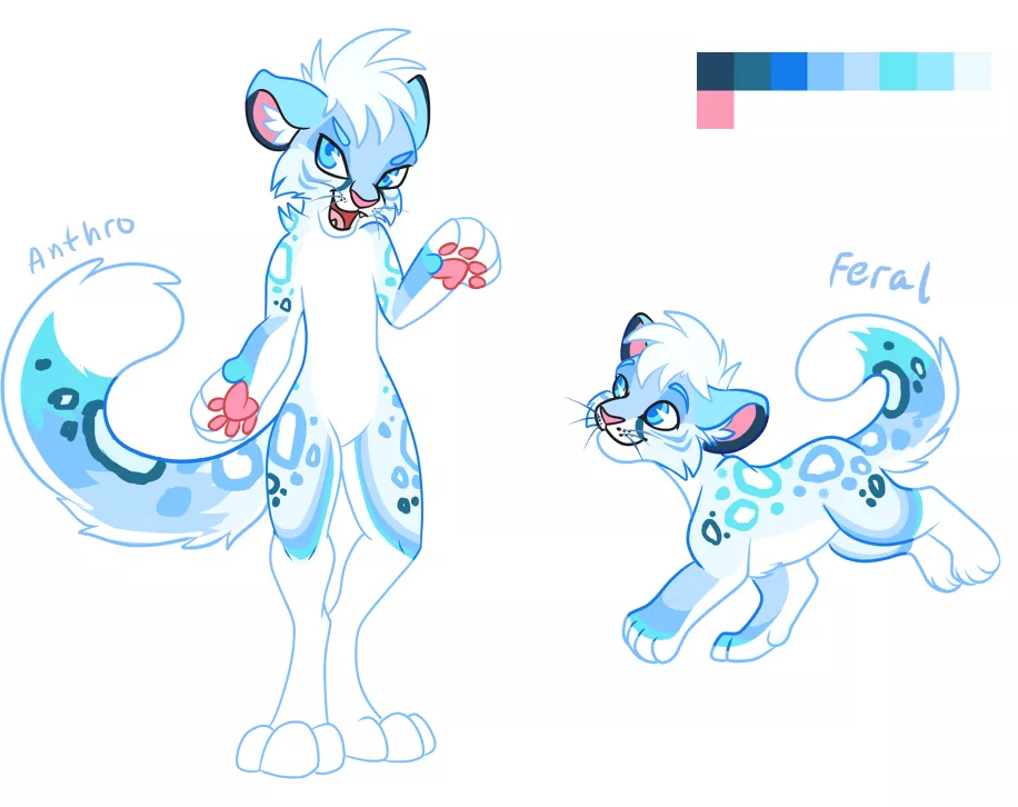 Blue Leopard Boi 💙 - Adoptable (Art & Design by Me!) posted by Glittering-Amount-68