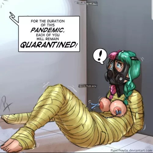 Determined to speak out about the inappropriate actions of the doctors, her hopes were dashed when they suspended all visits and forced masks onto the patients to gag them. by Helplesspassion