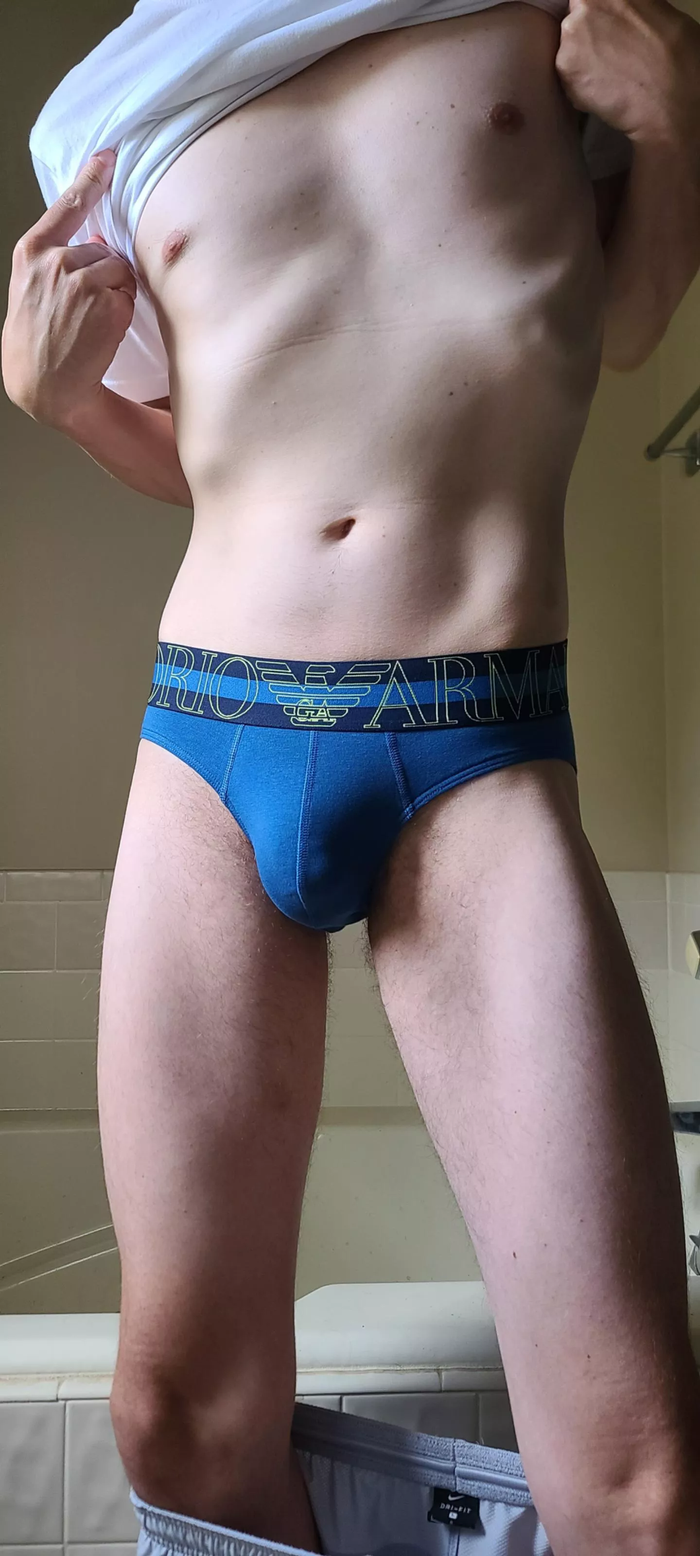 Do tall guys look better in briefs? posted by whosmongoose