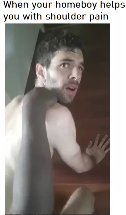 Giving him a shoulder massage by efeaa9a6