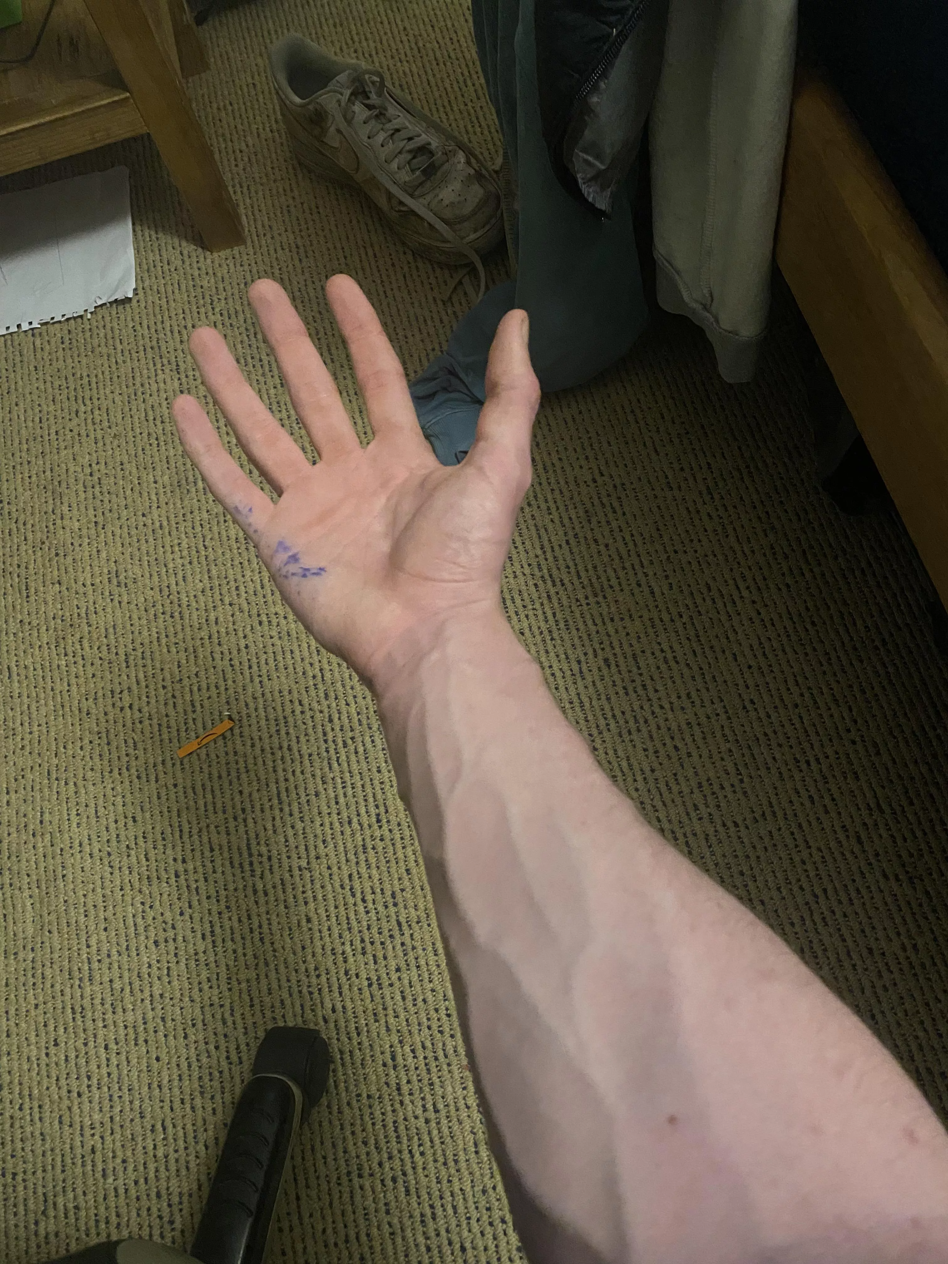 Got a little ink on my hand 😅 posted by Uknowwhatinsayin