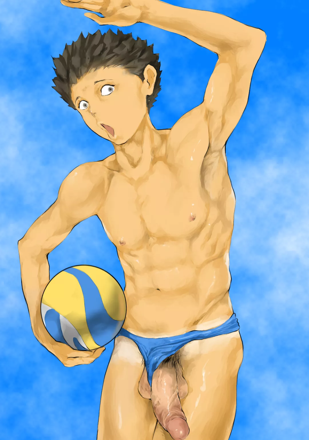 he wants a partner to play with 😳 (OC) (my art) posted by akirasoru