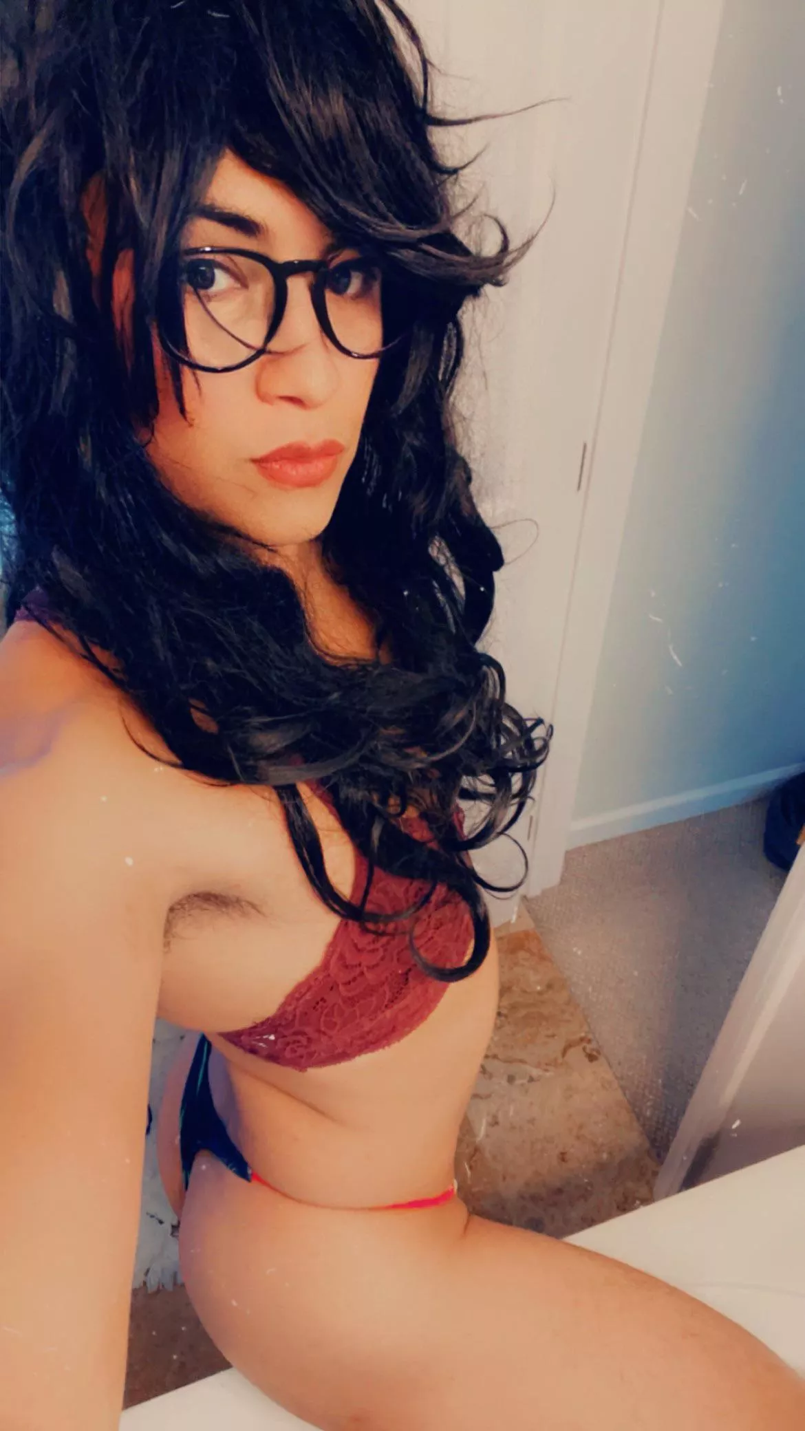 It used to bother me being the small Asian boy in class. Met a bull at work who made me his bottom and now I leave my hair long and wear makeup when I stay at his apartment  posted by Julie_Bambi