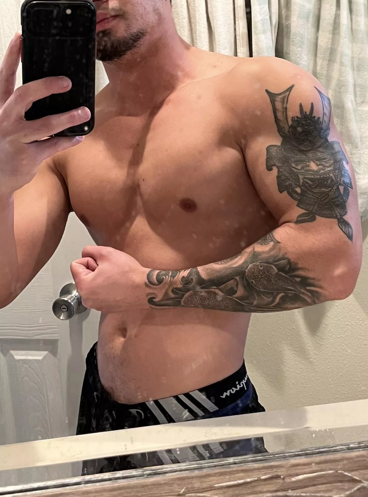 Just woke up with my forearms feeling pretty good ☺️ posted by TheeGuyDerek