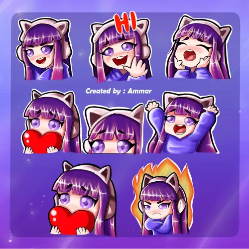 My First time drawing emotes I was used to draw anime . Any suggestions? by Loud-Hat-6582