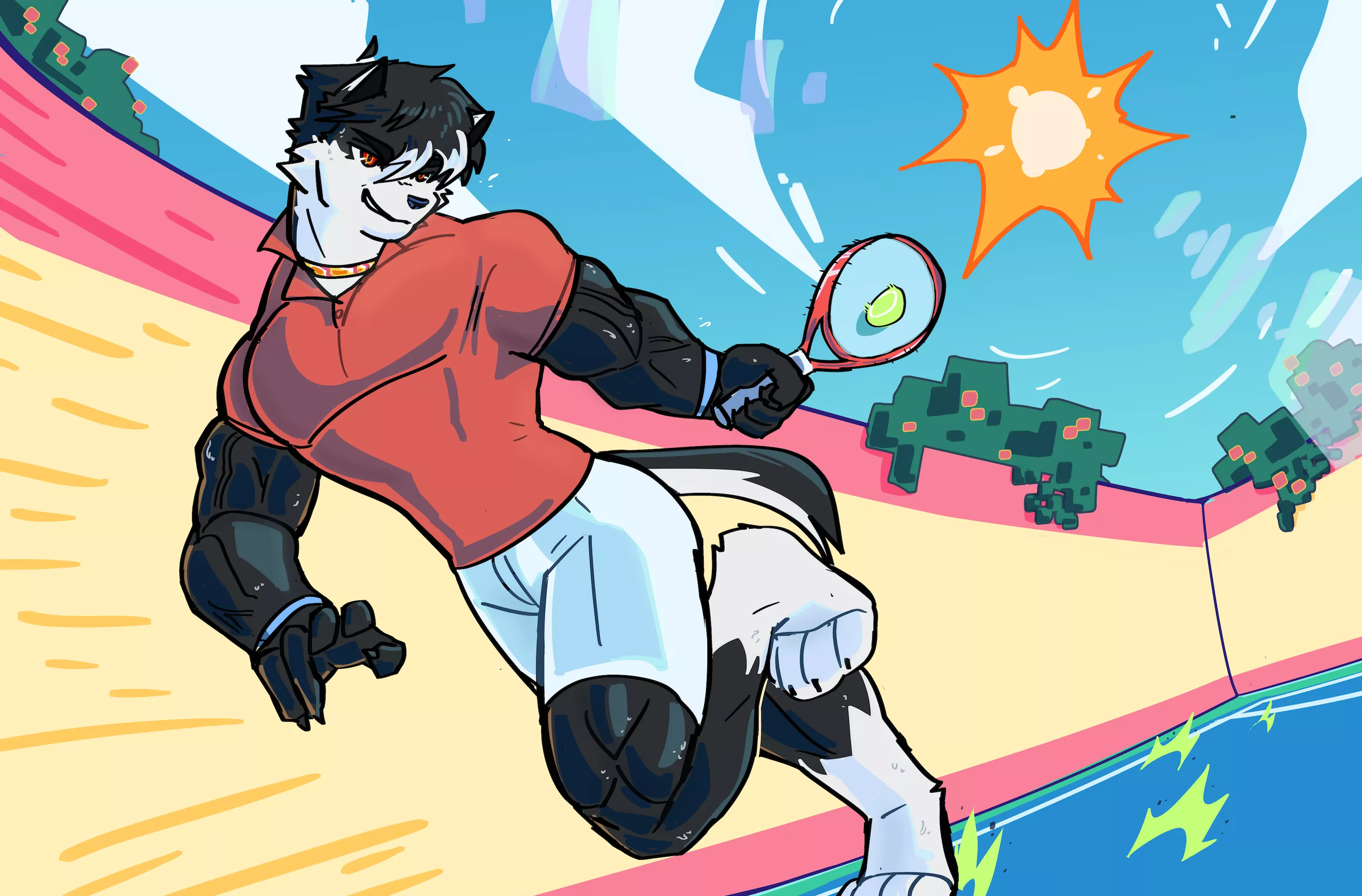On the court! posted by RomeKaijuBlue