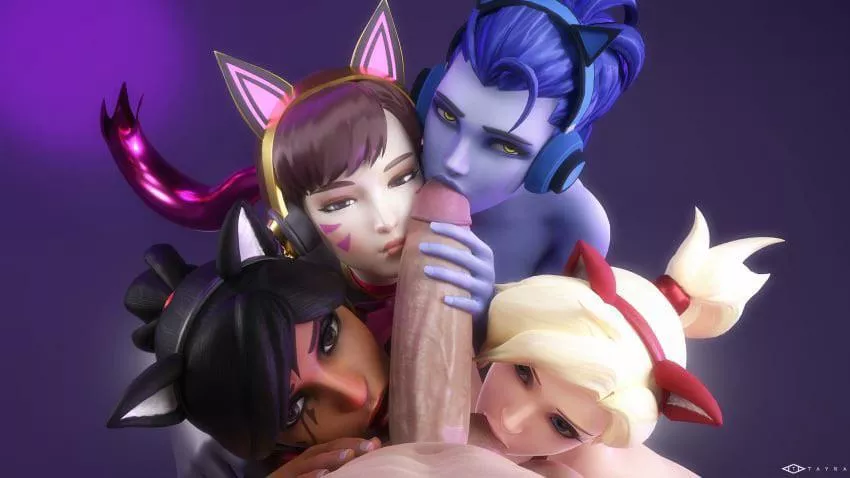 Phara mercy Dva and widow sucking cock  posted by B3nj0456