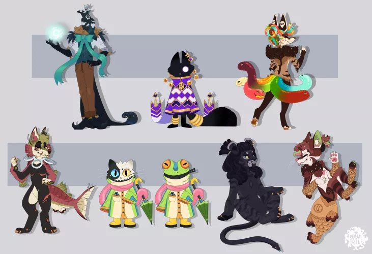 Assortment of creatures by Royaltrill