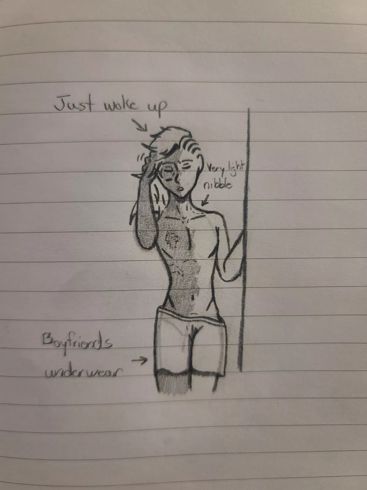 Bellamy isn't a morning person. (Bluertiger) posted by Hoofedhickory