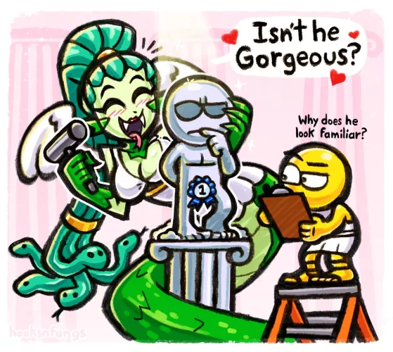 Gorgon sculptor by Jaxx1992