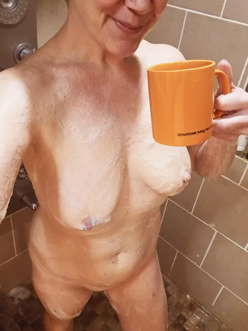 I only grind a specific bean in the shower. .  by CherryMidwest