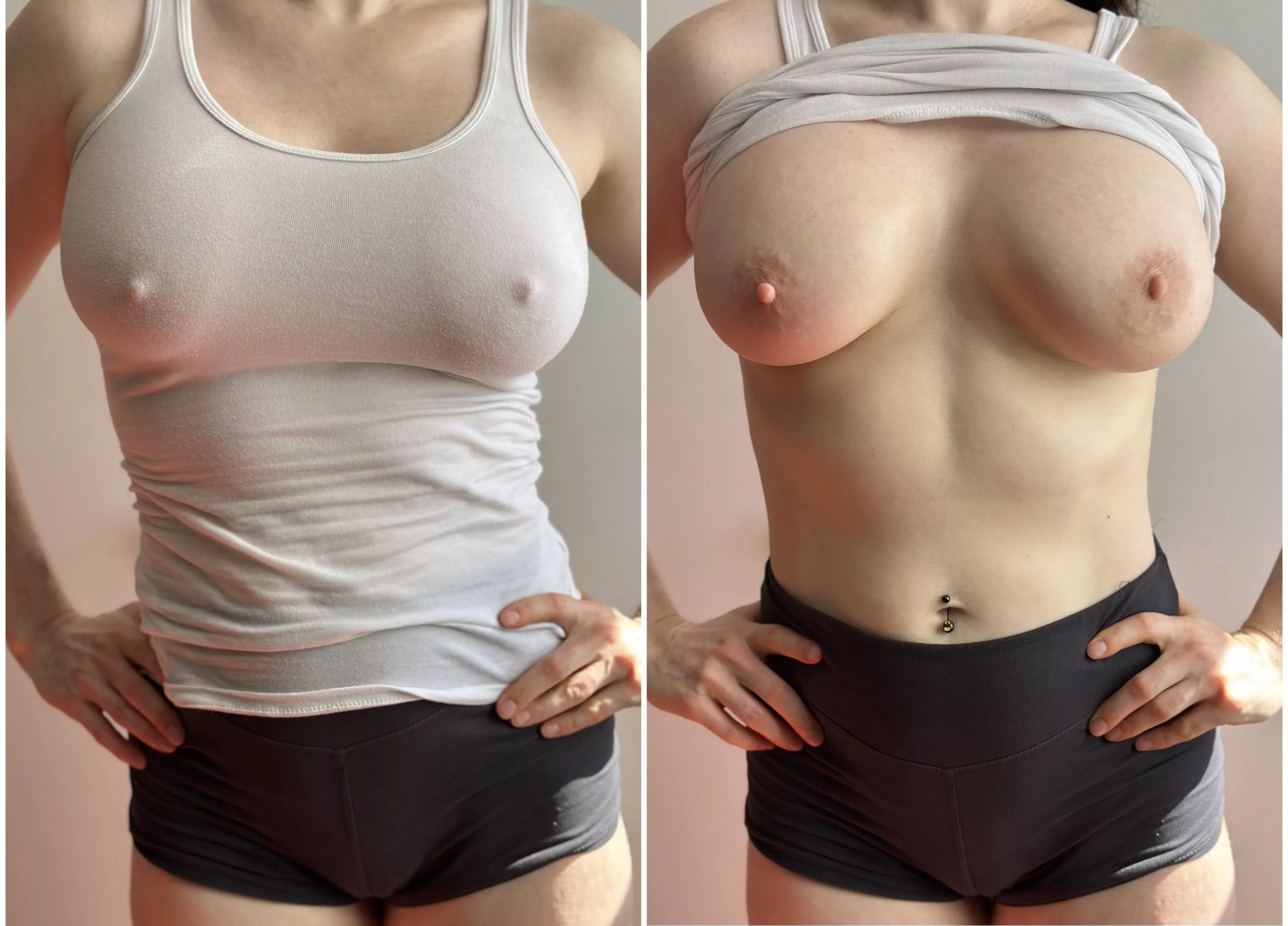 I think my sweaty tits look better exposed  posted by bustyciara