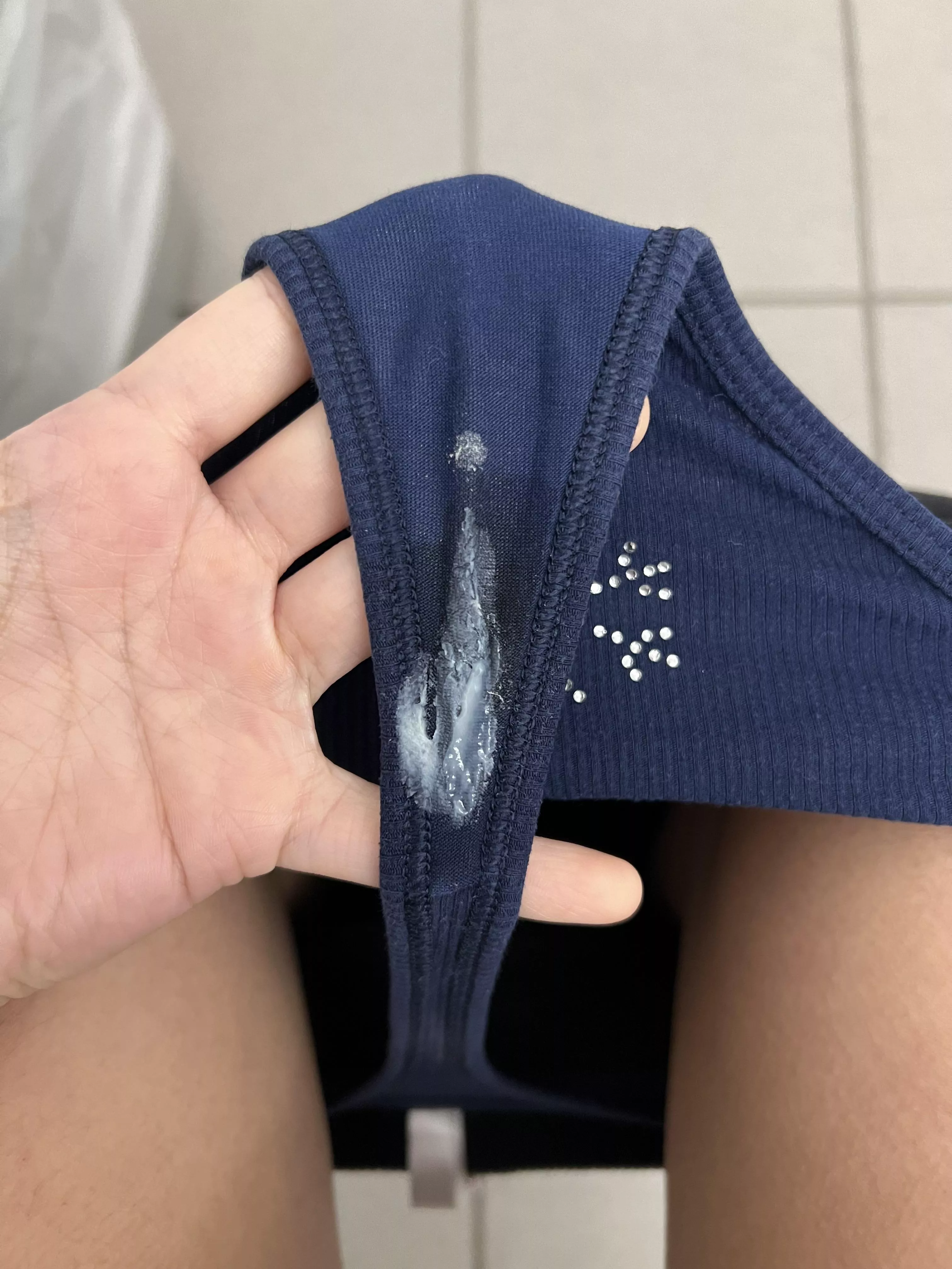Love my how my school thong looks at the end of the day 🥹 posted by asianbaby19