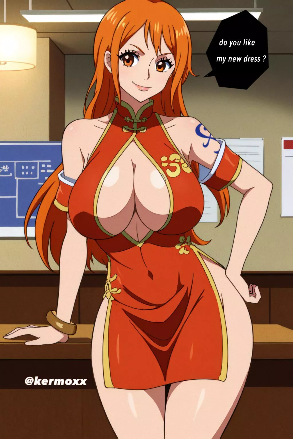 Nami bought a new dress posted by Aizenhunt
