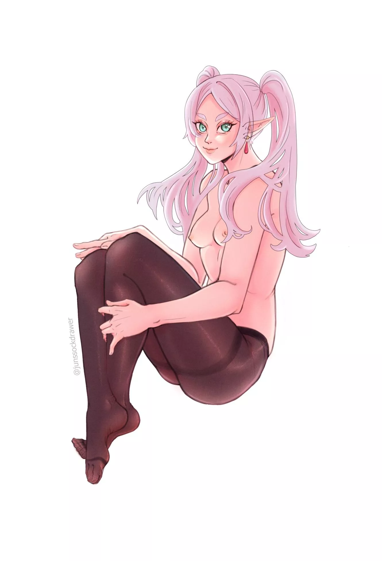 Nighttime Frieren (JunsSockDrawer) [Sousou no Frieren] posted by JunsSockDrawer