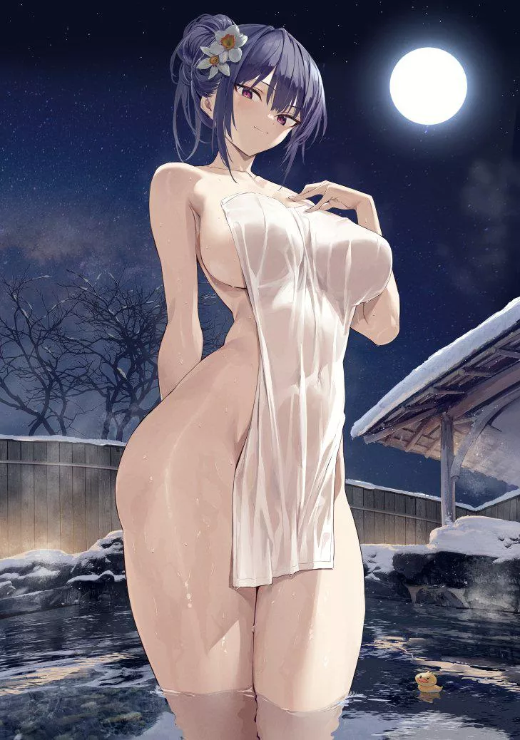 Nighttime Onsen posted by CheetahSperm18