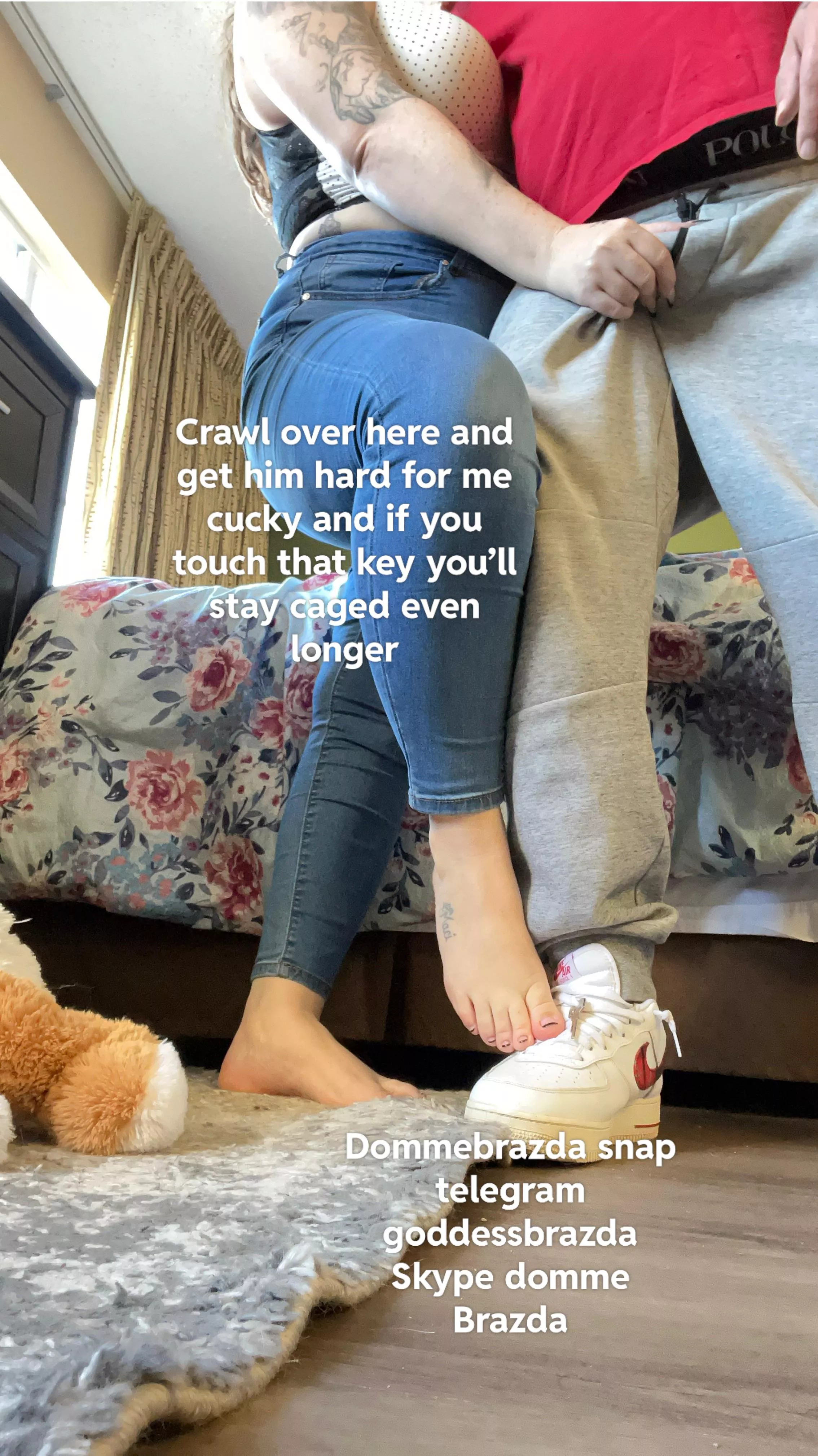 Or maybe I should make you suck him to completion and earn your cum load like a good cum slut cucky posted by DaddyBrazda
