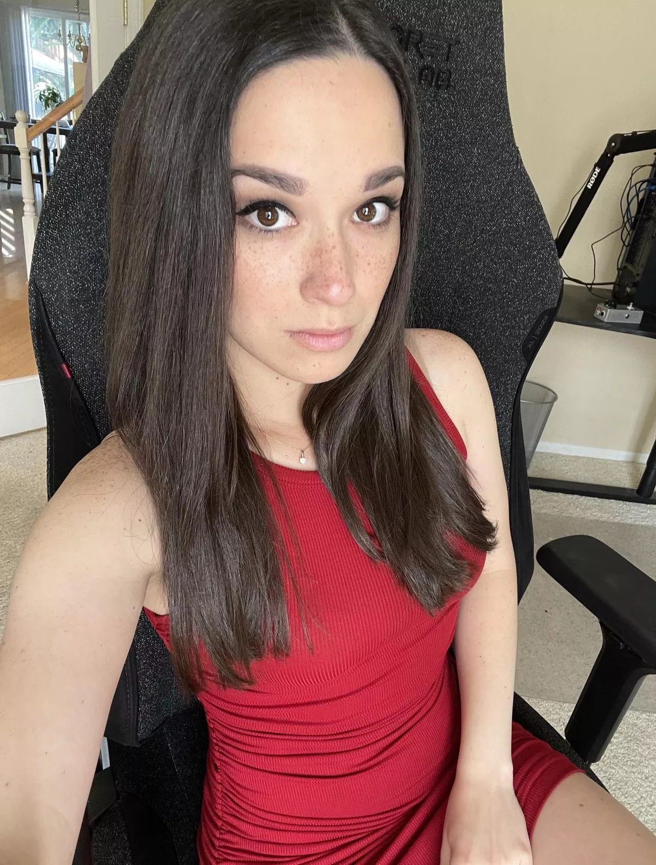 The color red makes my freckles pop. posted by AlanaAraya