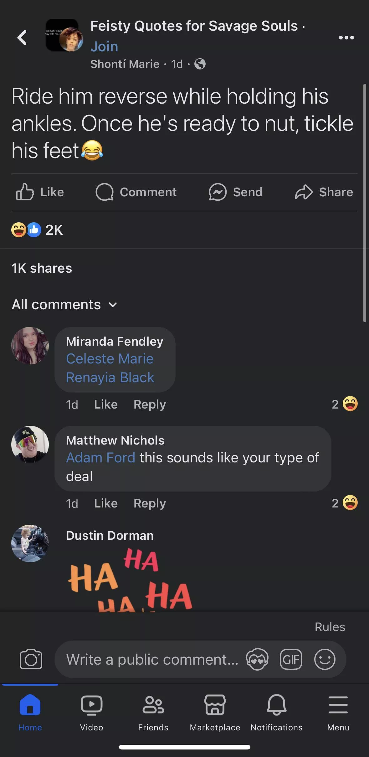 Tickling posts/meme’s in the wild 😂 posted by throwwaway0011