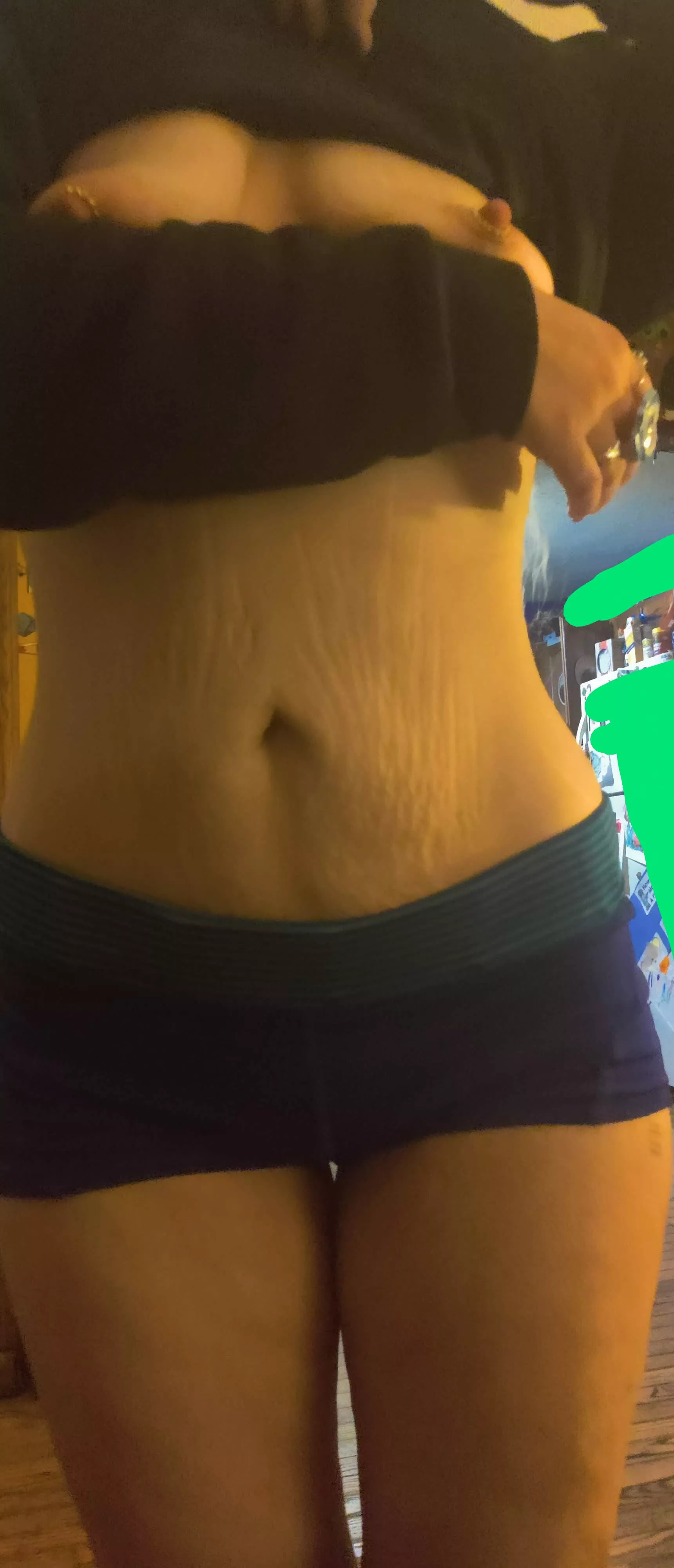 Weird boobs and my tiger stripes! 🐅 🙏 posted by Status_Stand3678