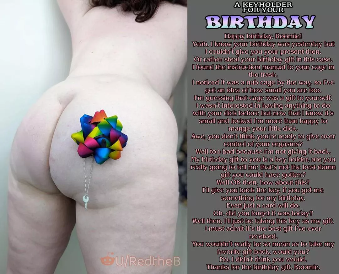 A Keyholder for Your Birthday  posted by KinkyCaptionConvos