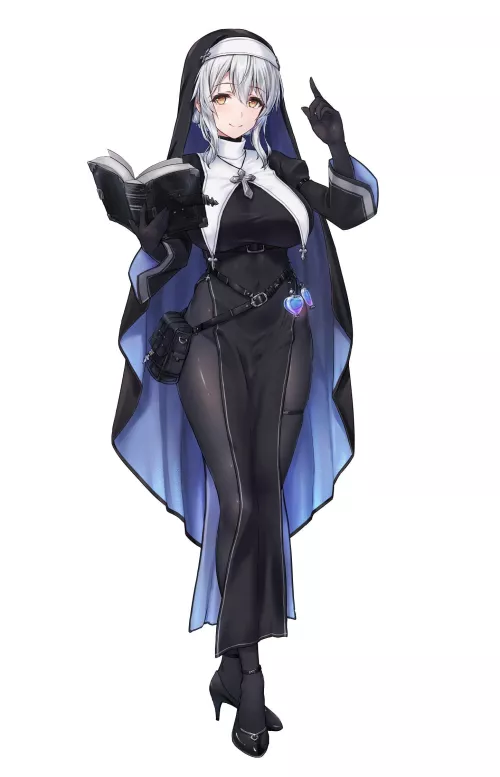 Body Stocking Nun by CheetahSperm18