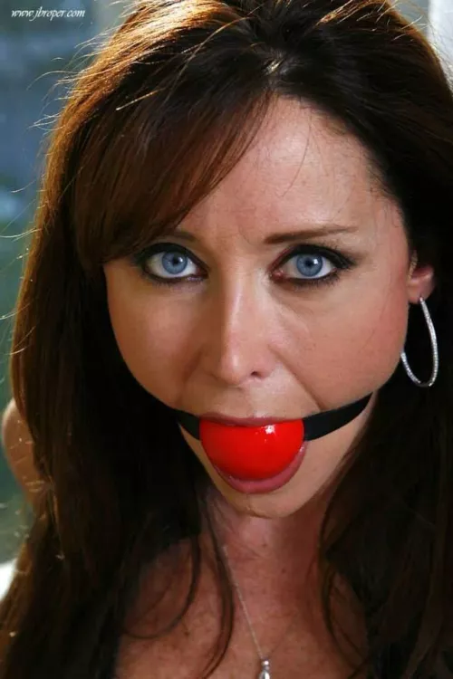 Christina Carter ballgagged  by MauroChosenOne