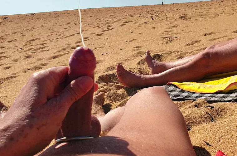 C*ming on the beach ⛱️  by JoeMarc72