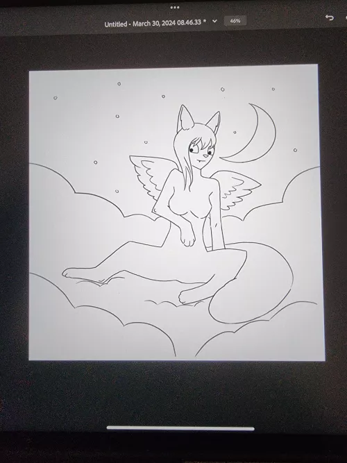 Could someone let me know if this is normal for furry art? Or do I need longer legs? by Elonie