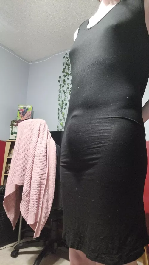 Does my dress hide it well 🥺 by TreeGrandmaster