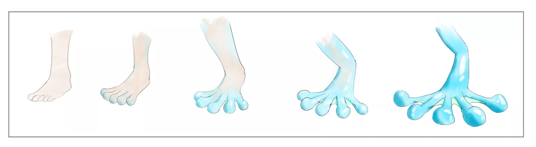 Frog 5-step Foot Transformation by KarmicSubwoofer