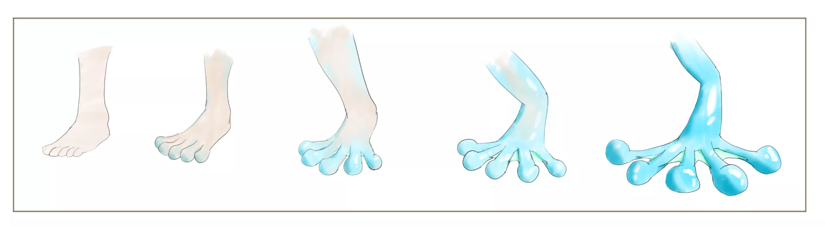 Frog 5-step Foot Transformation posted by KarmicSubwoofer