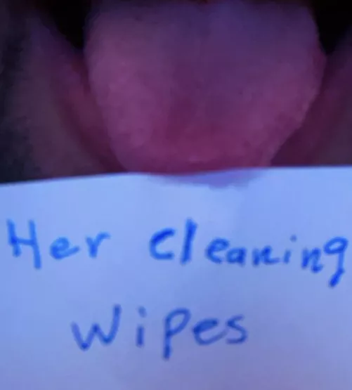 Her Cleaning Wipe!! by LamLamSlv