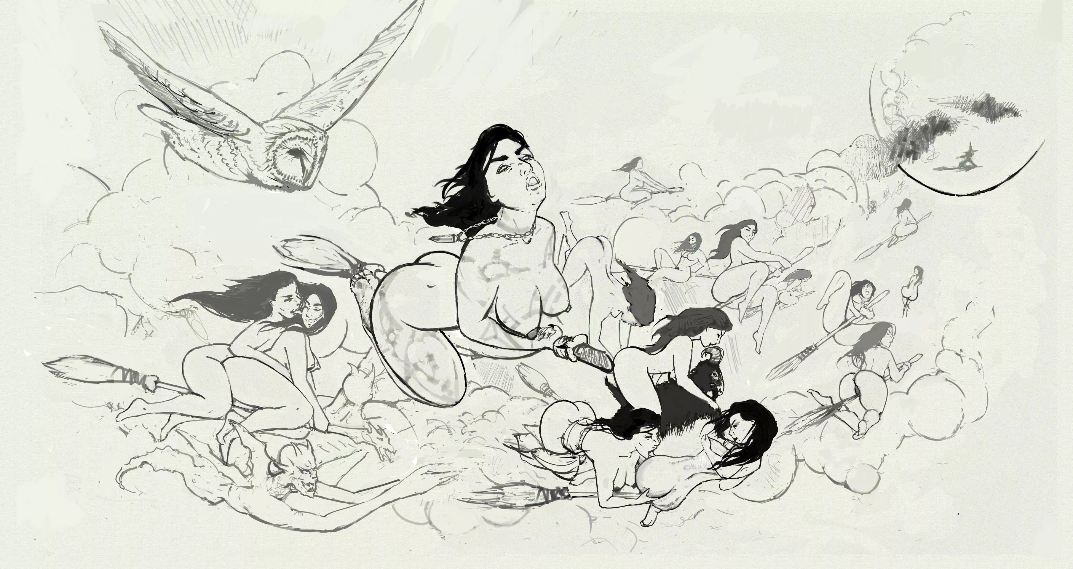 Hexen (sketch) - by Vromies posted by Vromies