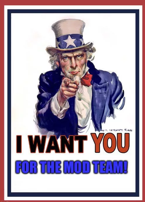 I want you on our mod team! posted by Magicmon28