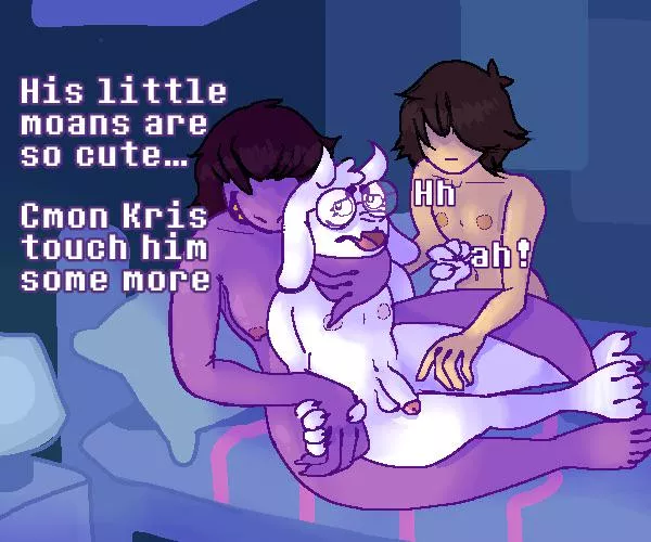 [Kris,Susie,Ralsei] My favorite trio by Chchcheckit