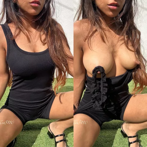 Look at how good the weather is to show you my boobs  by hellen5110