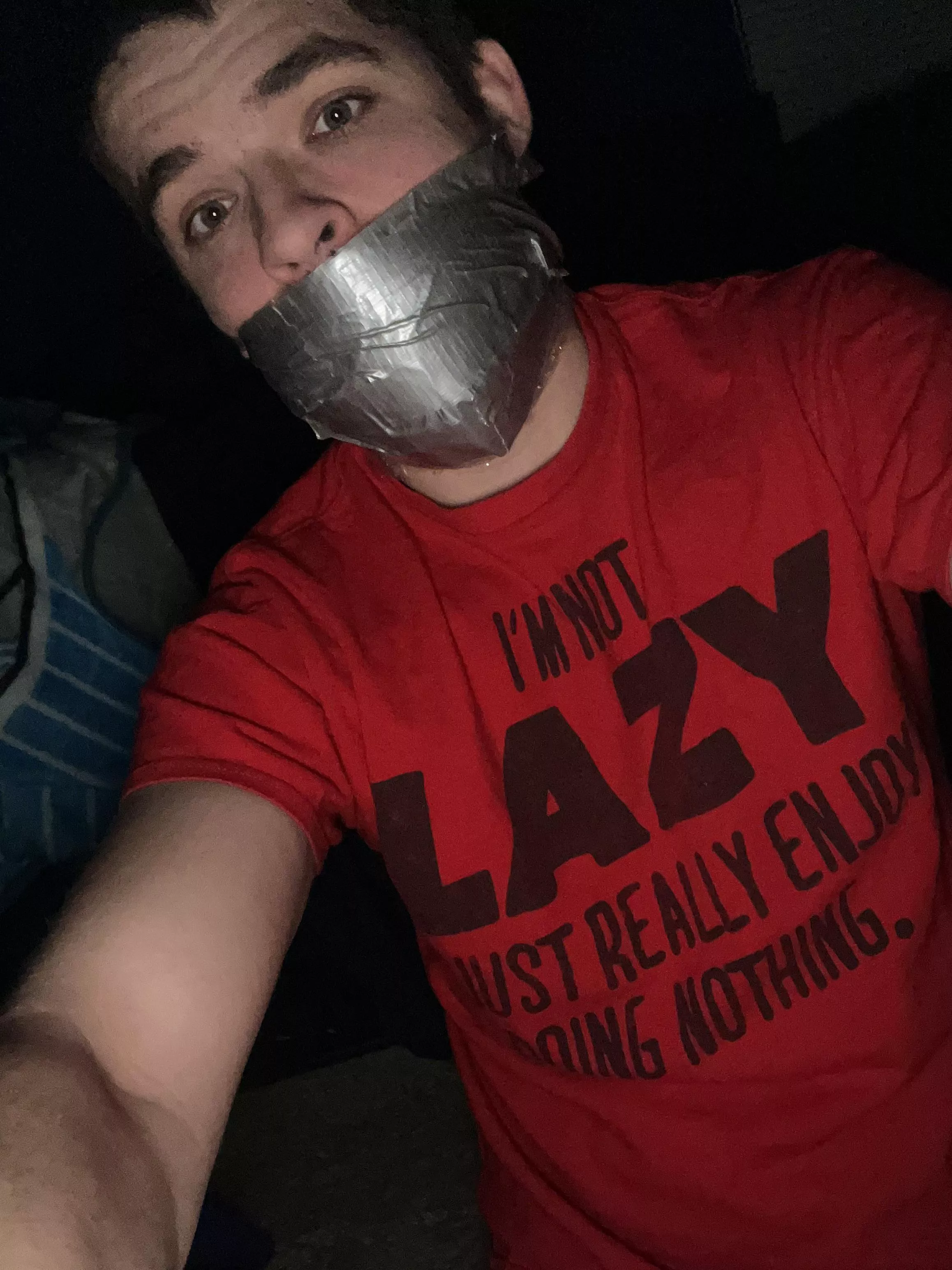 Me tape gagged nice and tight posted by tobusylastofus22
