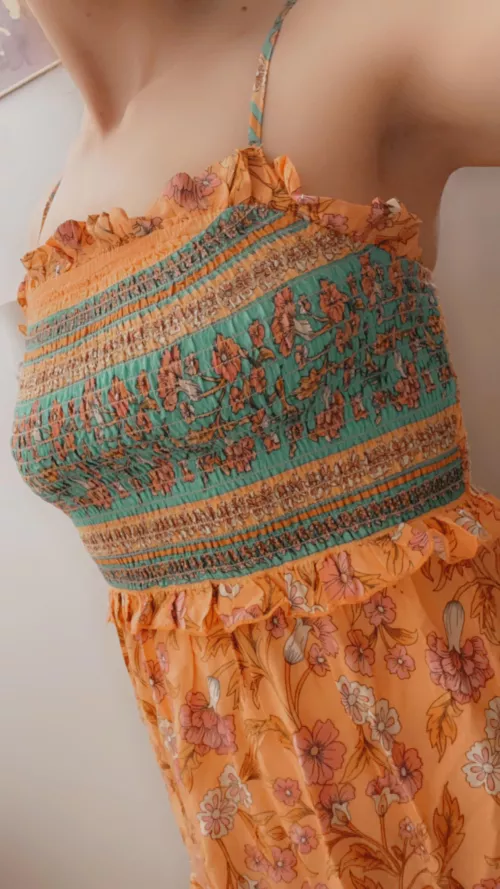 New dress, no bra required by rawrplatypus