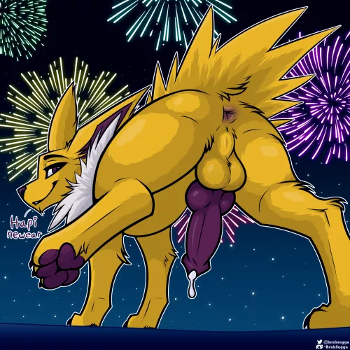 New Year's Jolteon (Male) (bruhsugga) [M] by Honey_Bot_OwO