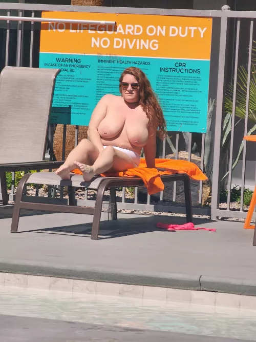 No clue with I was allowed to be topless here.....no one seemed to mind tho.  by RoxyDover