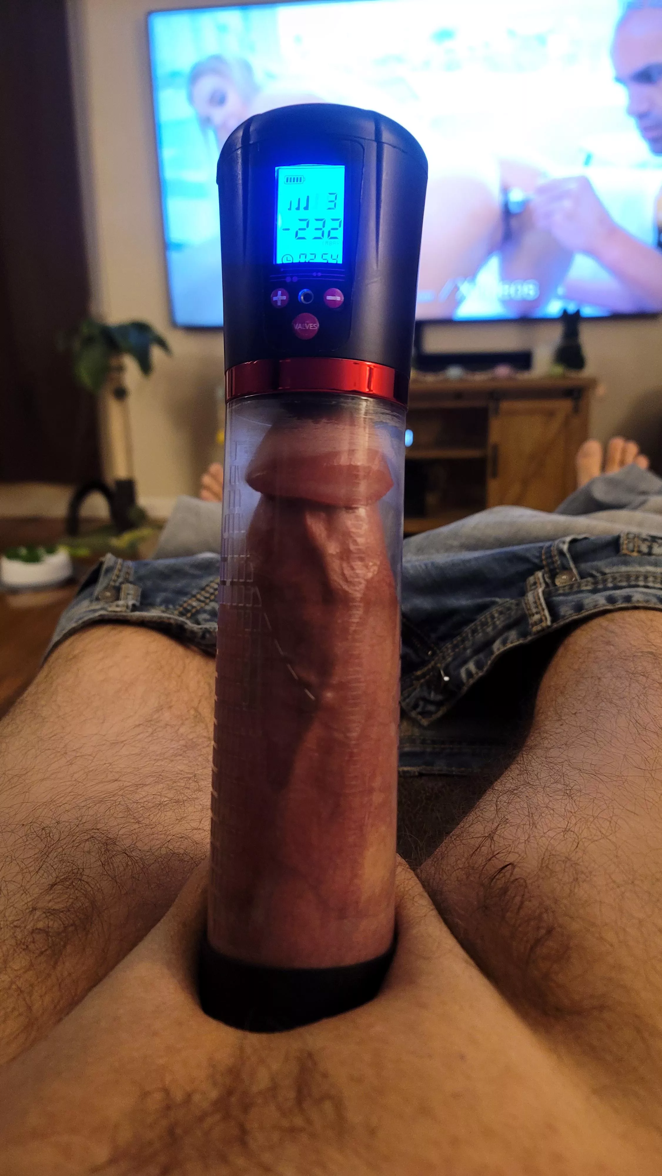 Pumping my dick on a Friday night. posted by Wonderful-Ball-8347