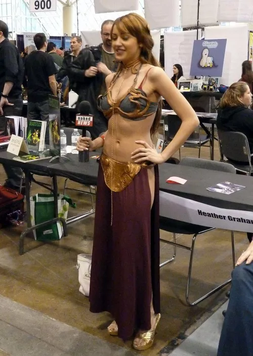 Rachel Simmons Slave Leia by TraditionQuick762