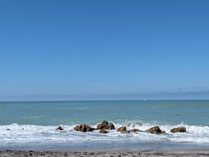 Sailboats in the distance  by EveningGalaxy