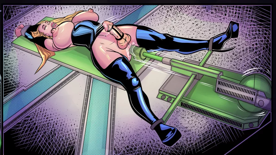 Sissy slave girl tied to machine  by Guidobarsi