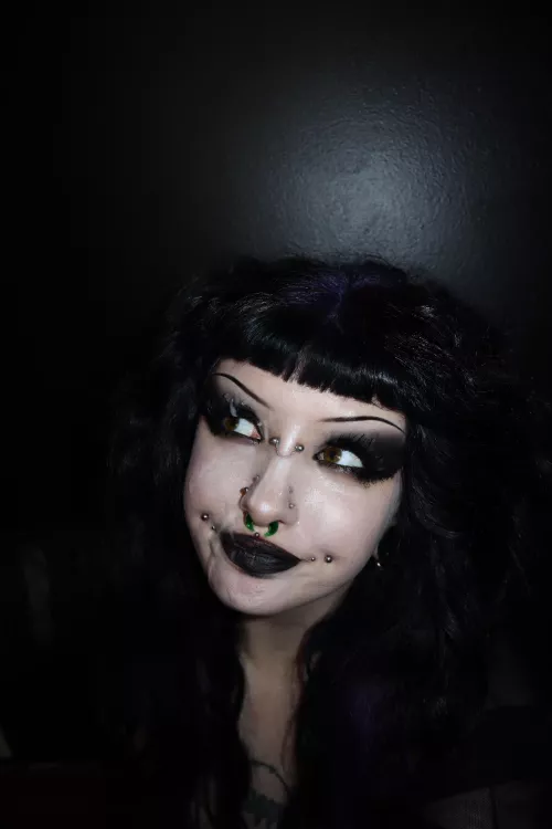 the happiest you’ll ever see me is right after getting my face violently fucked  by gothbabybrat