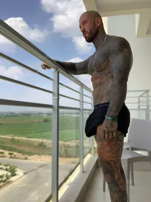 What did you see first ? tattoos or my bulge? by FilthyTendo