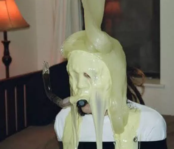 1st timer for my golden bday. Mixed a bodily fluid to make the slime (I won’t say what here although you can guess…) Rule loophole? by LiquidShimmer0