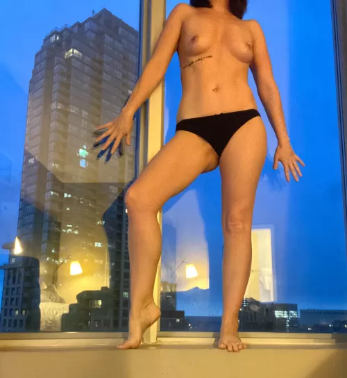 A show for the street below  by PetiteCanadianMilf